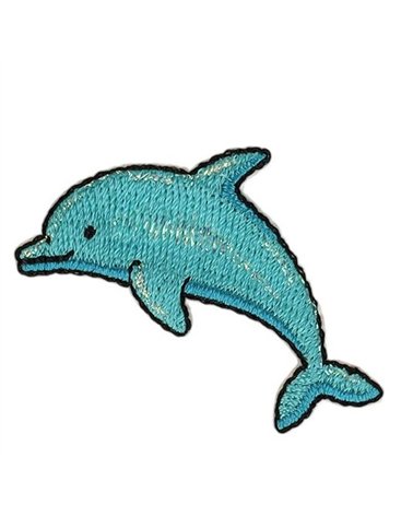 Set of 3 marine world dolphin patches 45*30mm