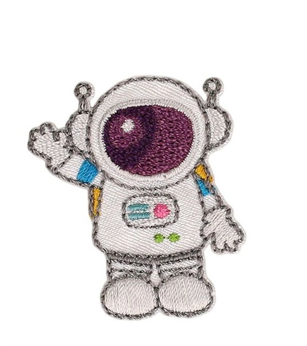 Set di 3 badge dell'universo degli astronauti 38 * 40 mm