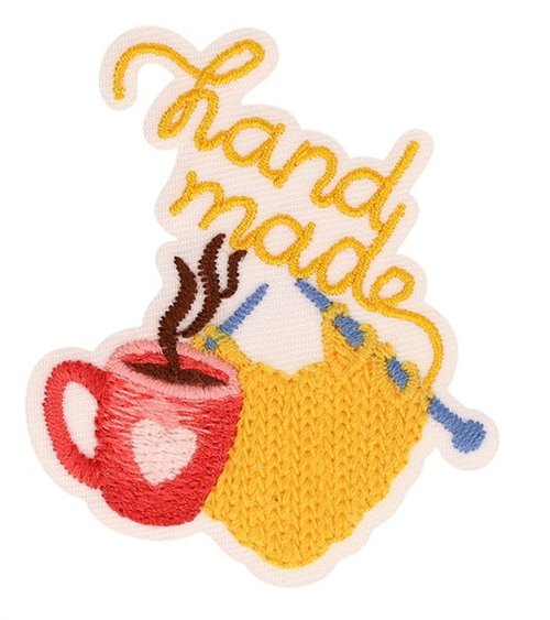 Set of 3 handmade sewing patches 51*52mm