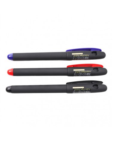 Set of 3 Heat Erasable Sewing Pens Red, Black and Blue Red