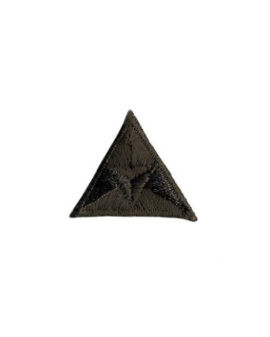 Toppe termoadesive triangolari ricamate marroni 2x2 cm