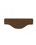 Ecusson à coudre en cuir véritable G107 5,7x2,1cm
