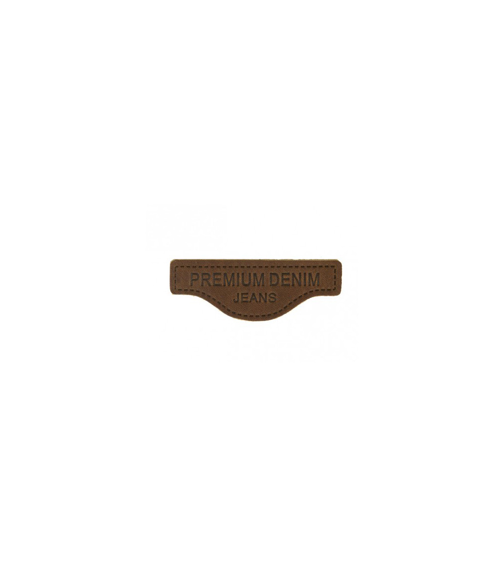 Genuine leather sewing patch G107 5.7x2.1cm