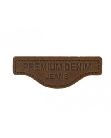 Genuine leather sewing patch G107 5.7x2.1cm