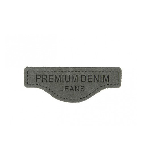 Genuine leather sewing patch G107 5.7x2.1cm