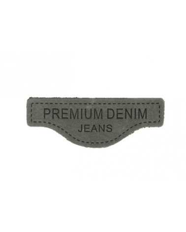 Genuine leather sewing patch G107 5.7x2.1cm
