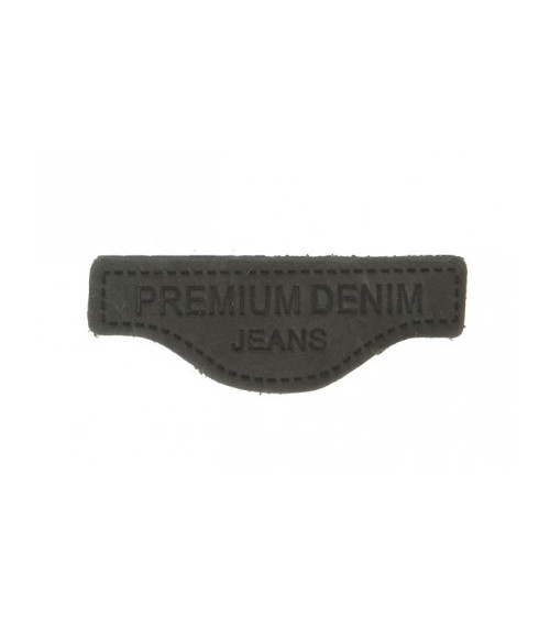 Genuine leather sewing patch G107 5.7x2.1cm