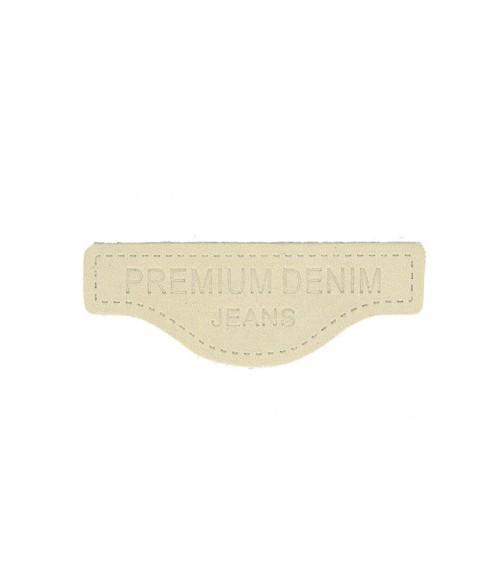 Genuine leather sewing patch G107 5.7x2.1cm