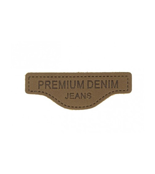 Genuine leather sewing patch G107 5.7x2.1cm