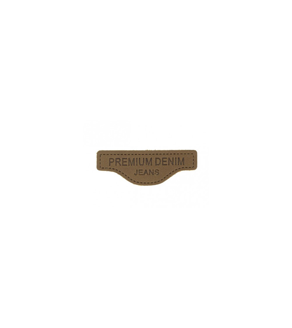Genuine leather sewing patch G107 5.7x2.1cm