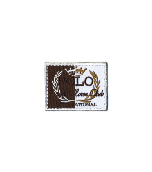 Polo Royal Horse Club iron-on patch white 6.5x5cm