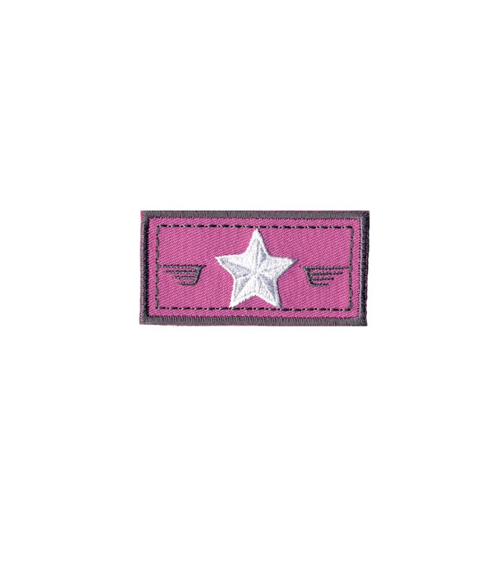 Ecusson thermocollant rectangle Performance rose 6x3cm Ecusson thermocollant rectangle Performance rose 6x3cm