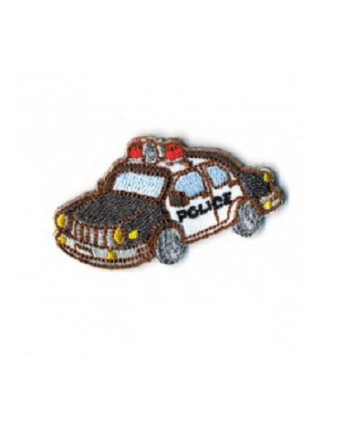 Ecusson thermocollant voiture de police 5x3cm