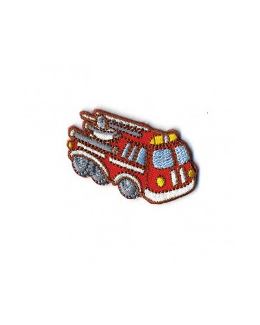 Ecusson thermocollant camion de pompier 5x3cm