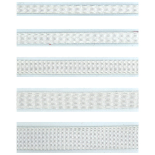 Bobine 200m Elastique souple polyester blanc 5mm