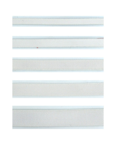 Spool 200m Soft white polyester elastic 5mm
