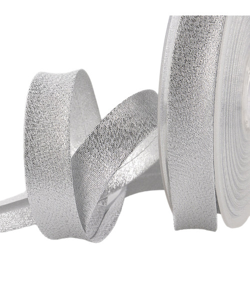 25m reel Silver metallic bias 20mm