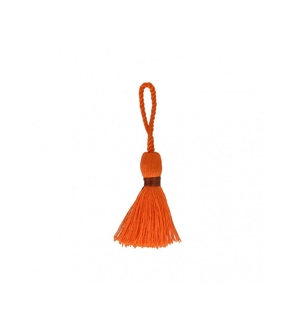 Lot de 3 pompons orange/rouille 88cm