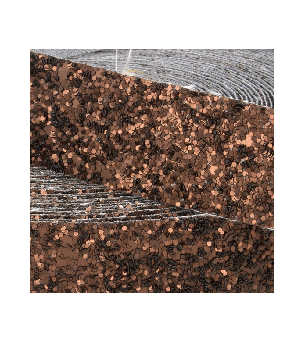 Glitter braid Film 20m brown