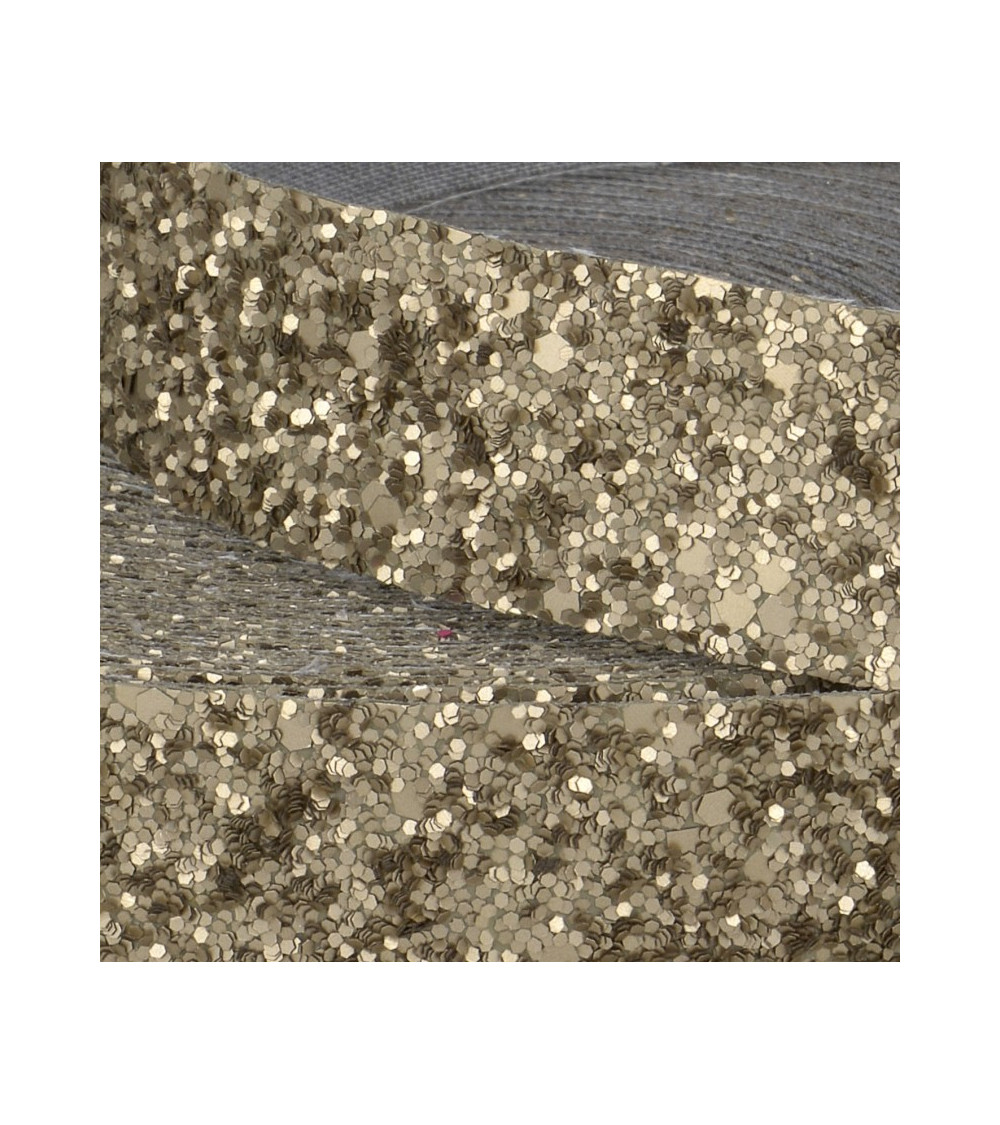 Galon glitter Pellicola 20m bronzo