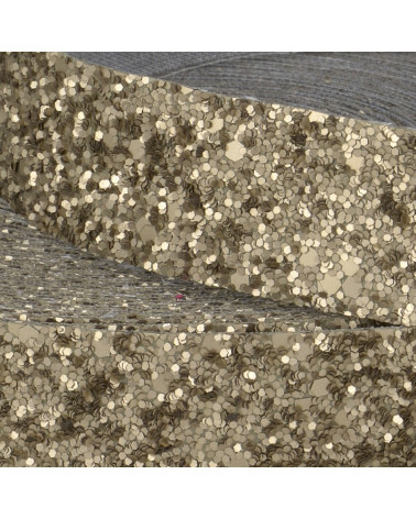 Glitter Film braid 20m bronze