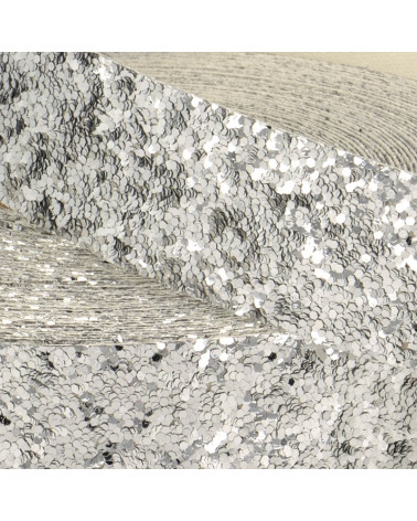 Galon glitter Film 20m argent brillant