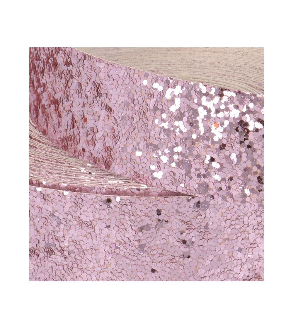Glitter braid Film 20m shiny pink