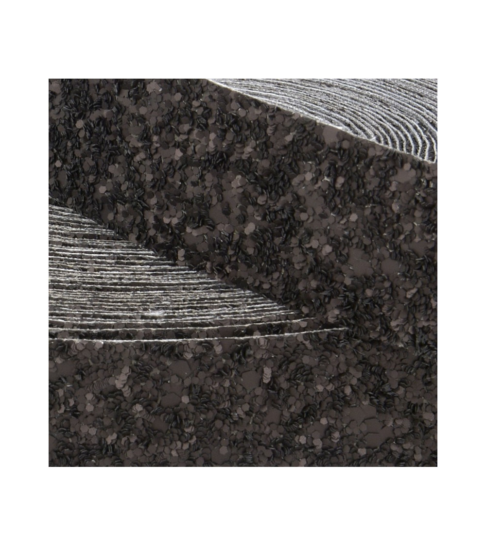 Glitzerzopffolie 20m schwarz