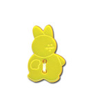 Bouton en forme de Lapin couleur Jaune