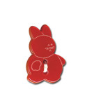 Bouton en forme de Lapin couleur Rouge