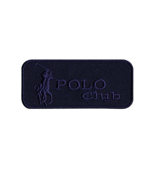 Ecusson Polo Club bleu thermocollant