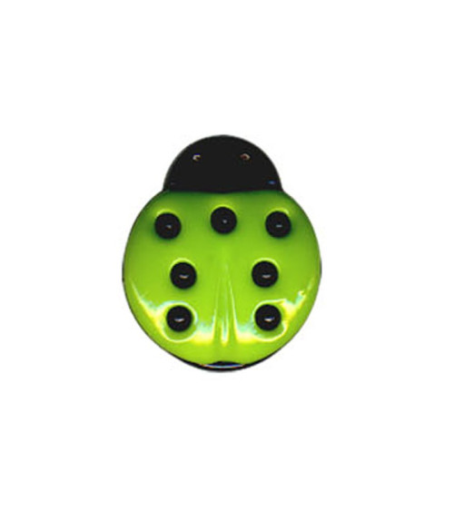 Bouton en forme de Coccinelle couleur Vert 