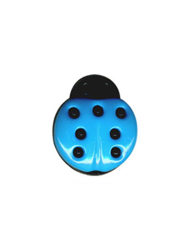 Blue Ladybug Shaped Button