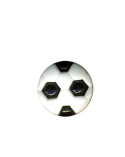 Bouton en forme de ballon de Foot couleur Noir