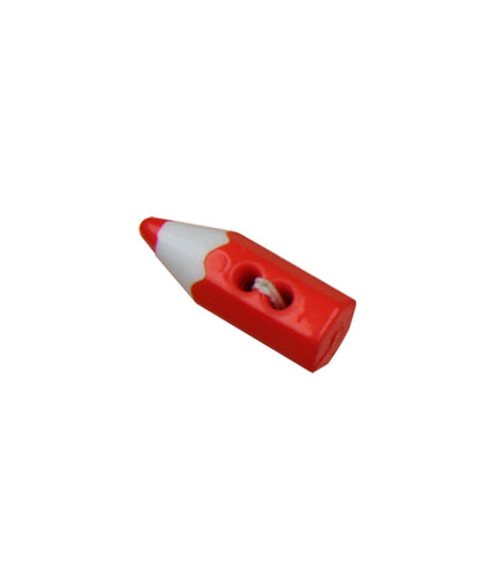 Red pencil shaped button