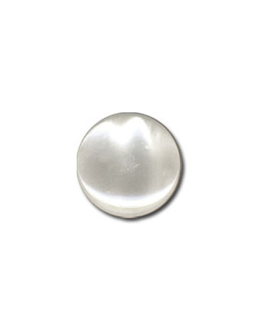 Candy-shaped button in white color