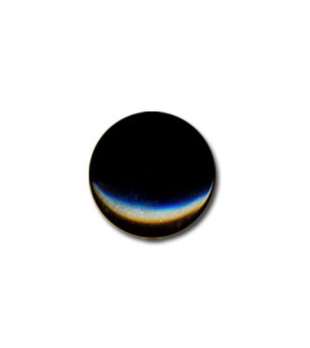 Candy-shaped button in black color
