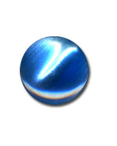 Blauer Knopf in Bonbonform
