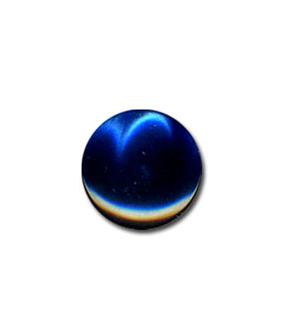 Knopf in Bonbonform in Marineblau