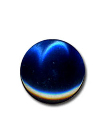 Knopf in Bonbonform in Marineblau