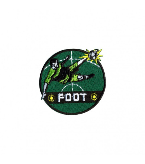 Iron-on patch 2.5cm football