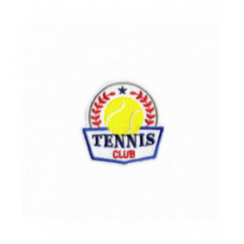 Ecusson thermocollant blason sport 2,5cm x 3cm tennis club