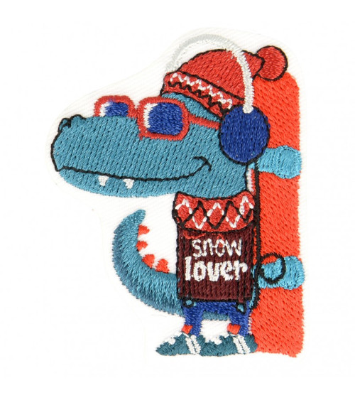 Monster skate iron-on badge 5 cm x 3.5 cm