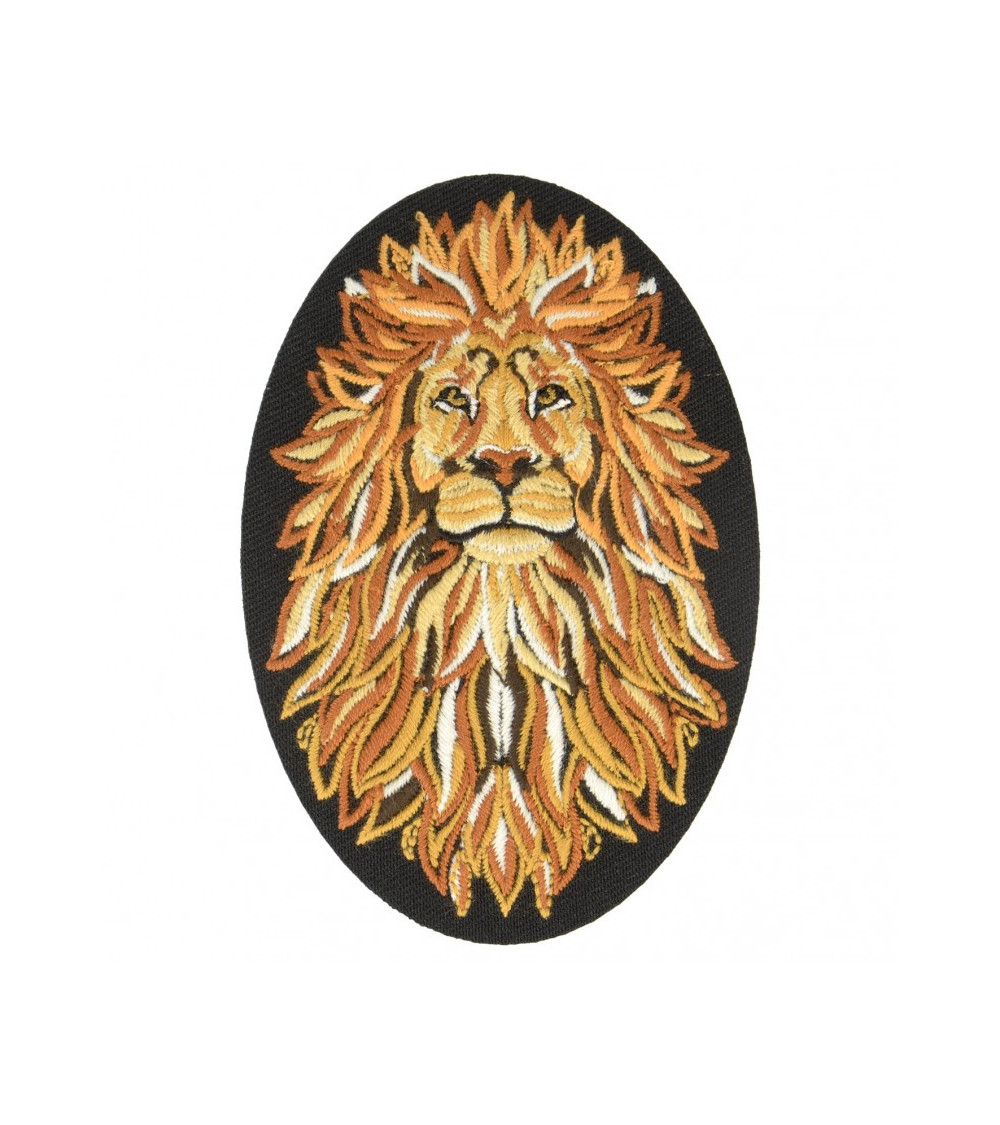 Ecusson thermocollant lion 9 cm x 6 cm