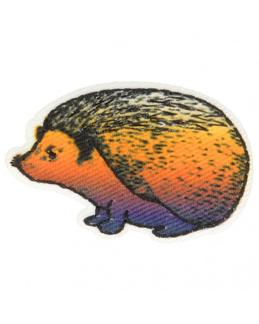 Hedgehog iron-on patch 4 cm x 3.5 cm