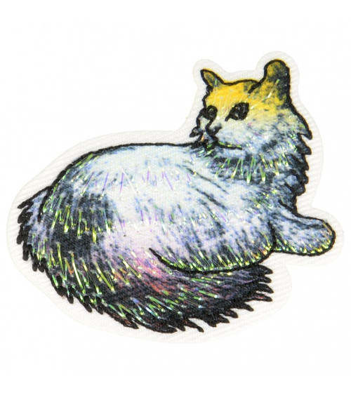 Toppa termoadesiva gatto 3 cm x 4,5 cm