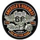 Ecusson thermocollant biker American highway 31 cm x 24 cm