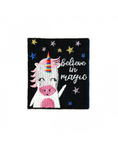 Unicorn iron-on patch 50mm x60mm