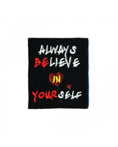 Thermocollant „Glaube an dich selbst“ 50 mm x 60 mm