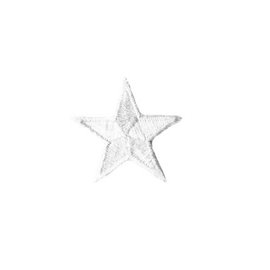 Ecusson thermocollant étoile blanc 3cm
